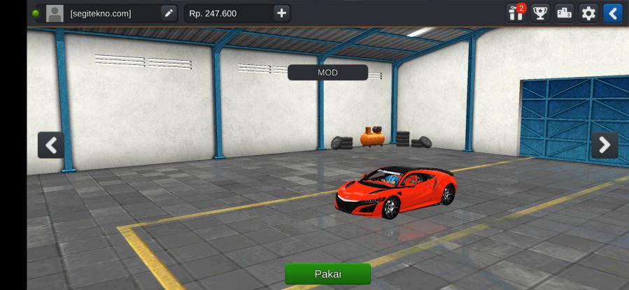 Mod Bussid Honda Acura NSX LB Edition