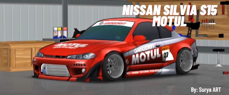 Livery FR Legends Garasi Drift Nissan Silvia S15 Motul