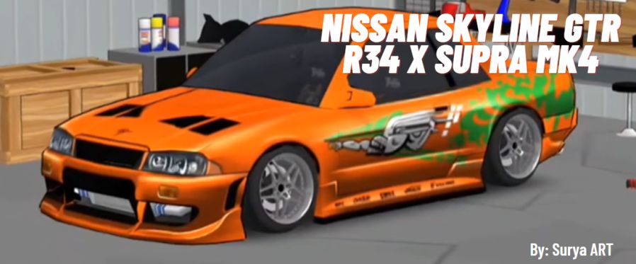 Livery FR Legends Skyline R34 Fast Furious Changeable Color