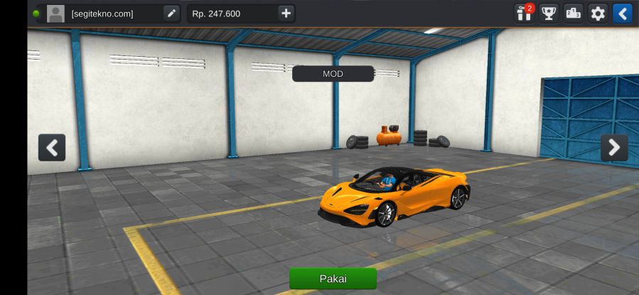 Download Mod Bussid McLaren 765LT 2020