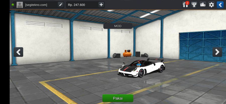 Mod Bussid Pagani Huayra BC