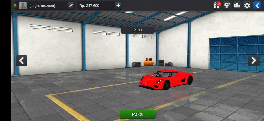 Mod Bussid Koenigsegg Regera 2016