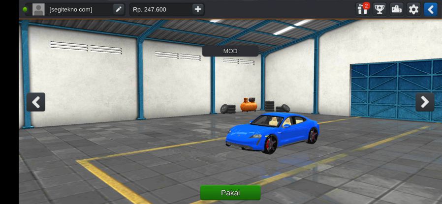Mod Bussid Porsche Taycan Turbo S