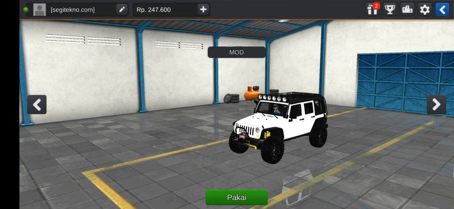 Mod Bussid Jeep Wrangler Rubicon Offroad 4x4 Advanture