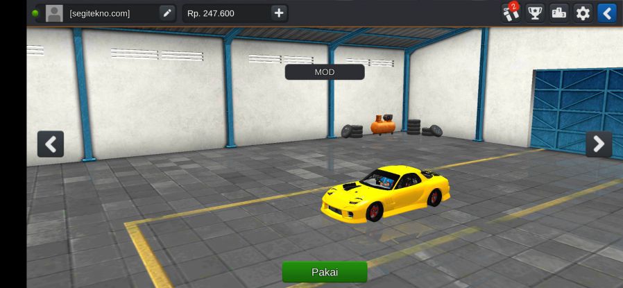 Mod Bussid Mazda RX7 Tuning Race