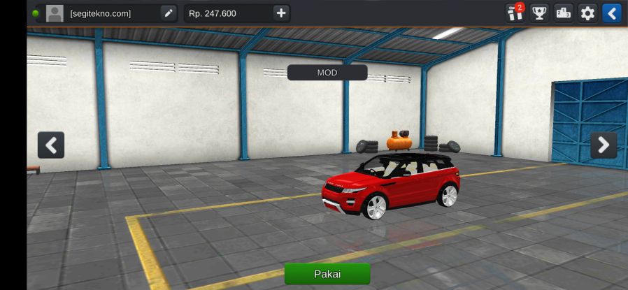 Mod Bussid Land Rover Range Rover Evoque 2021