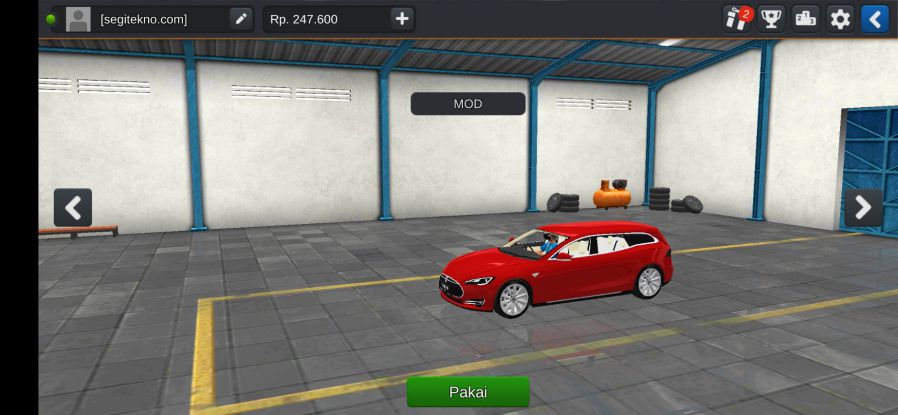Mod Bussid Tesla Model S Wagon