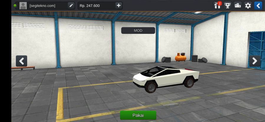 Mod Bussid Tesla Cybertruck