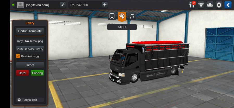 Mod Bussid Truck Cabe Balap Canter Custom 12
