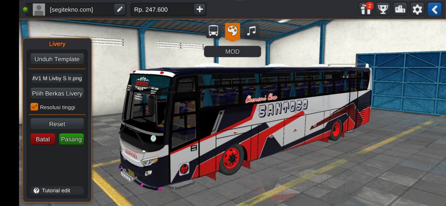 Mod Bussid Santoso Trisakti Titanium