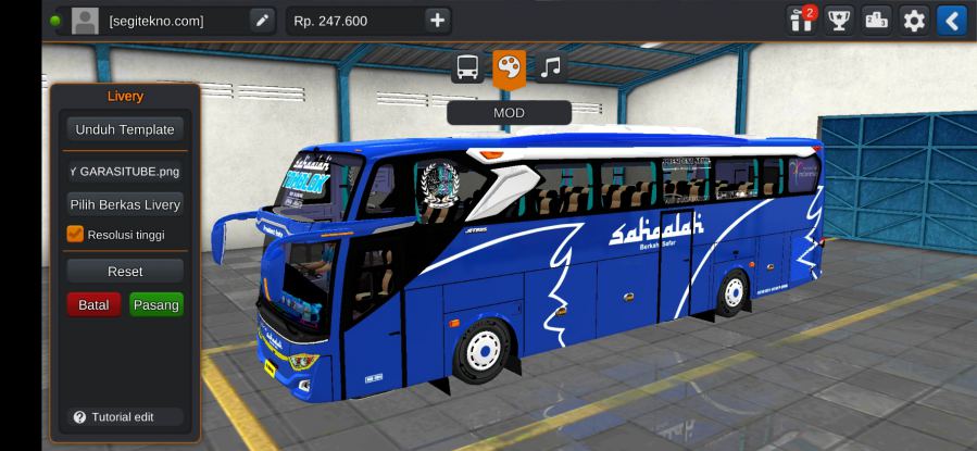 Mod Bussid Sahaalah SHD