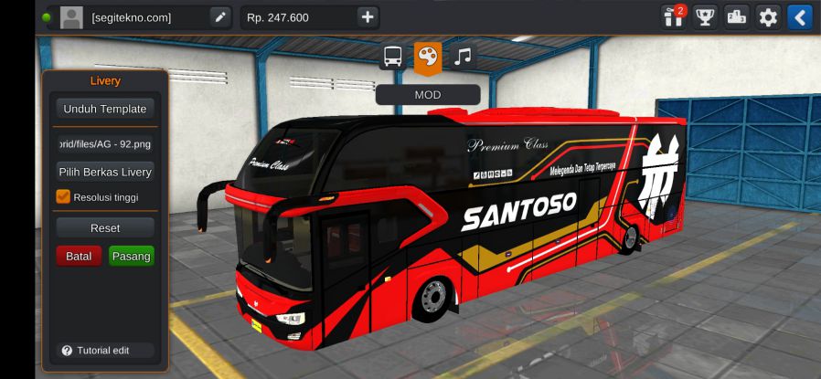 Mod Bussid Santoso Avante H9