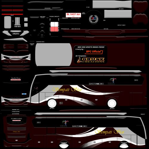 Download Livery Sempati Star JB3+ SHD Hino RK