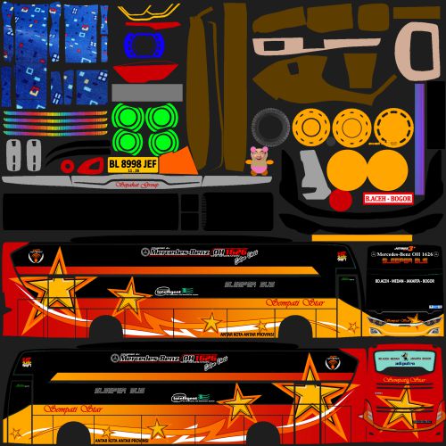 Download Livery Sempati Star JB3 Dream Coach
