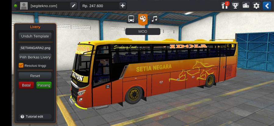 Mod Bussid Setia Negara Trisakti Titanium