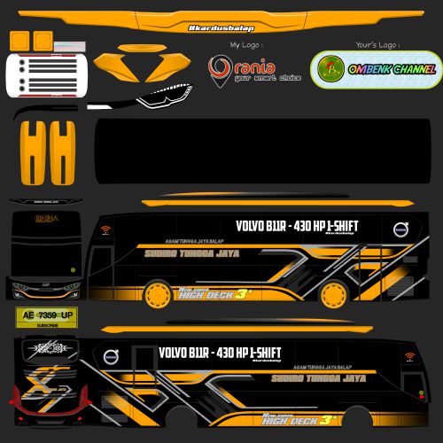 Livery Bussid STJ Ghina & Fathana XHD Rombak JB3