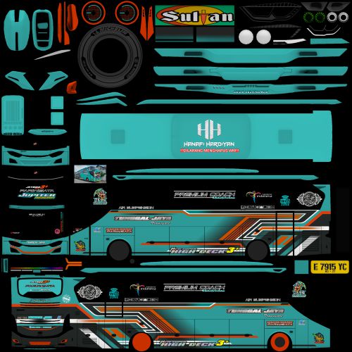 Livery Bussid Tunggal Jaya Jupiter JB3+ SHD Hino