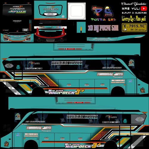 Livery Bussid Tunggal Jaya Jupiter SHD Ori JB2