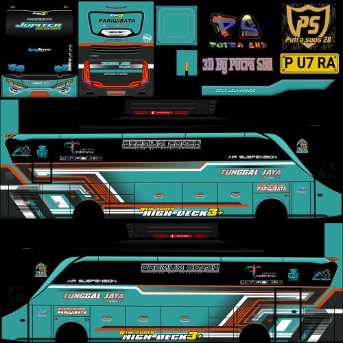 Livery Bussid Tunggal Jaya Jupiter Reborn SHD