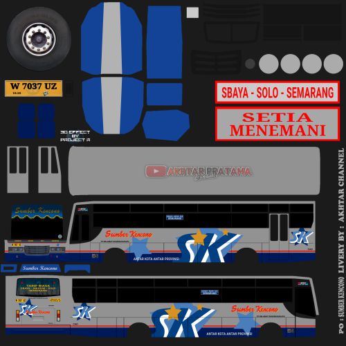 Mod & Livery Bussid Sumber Kencono Bus Lawas