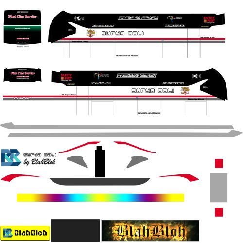 Mod & Livery Bussid Surya Bali JB2 SHD 
