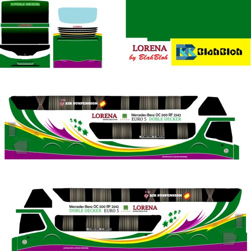 Download Livery Bussid Lorena Bimasena SDD Ori