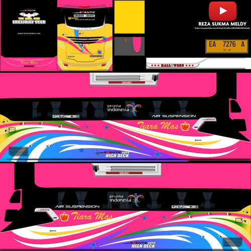 Mod & Livery Bussid Tiara Mas Avante SHD Tronton