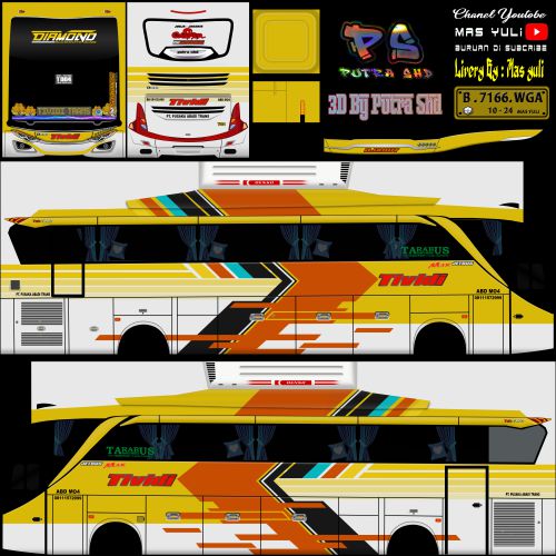 Mod & Livery Bussid Tividi JB2 SHD Ori