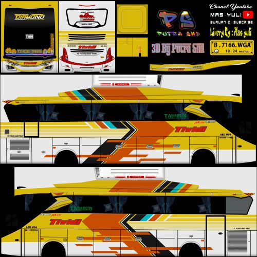 Mod & Livery Bussid Tividi JB2 Selendang Geprek