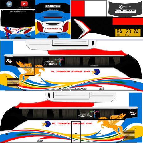 Mod & Livery Bussid Transport Express XHD Ori