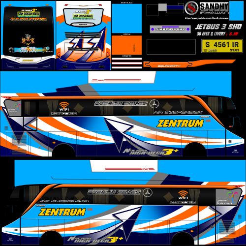 Mod & Livery Bussid Zentrum JB3 SHD Casanova