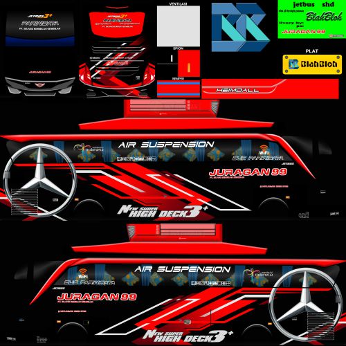 Livery Bussid Juragan 99 SHD Ori