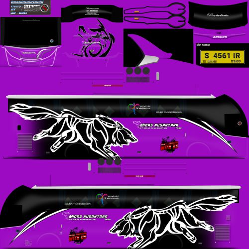 Mod & Livery Bussid Midas Nusantara XHD Ori