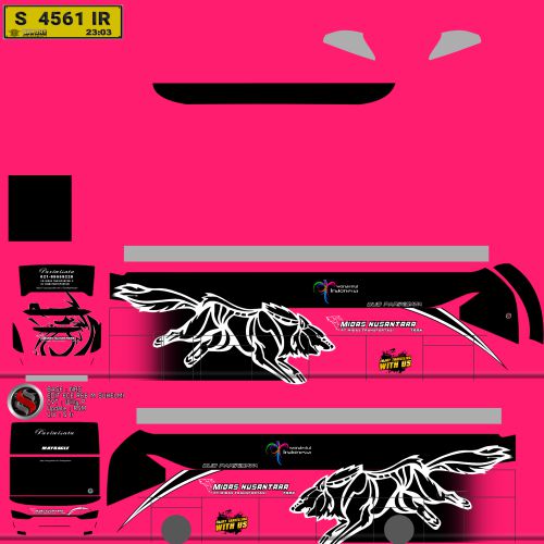 Mod & Livery Bussid Midas NusantaraSR2 HD Prime