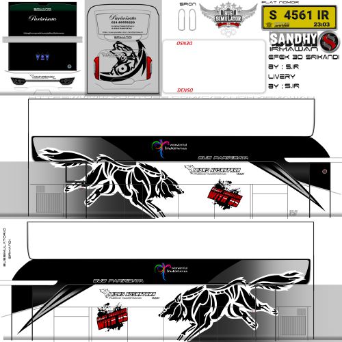 Mod & Livery Bussid Midas Nusantara Srikandi SHD