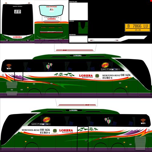 Mod & Livery Bussid Skylander Lorena SHD