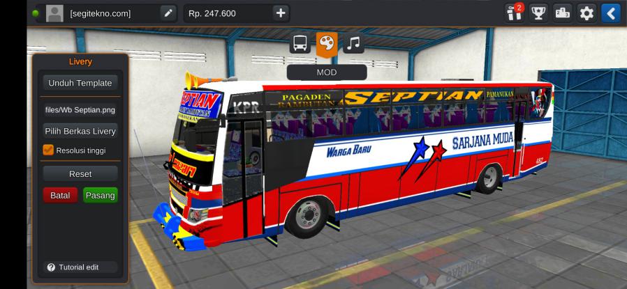 Mod & Livery Bussid Warga Baru New Proteus