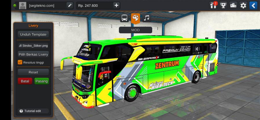 Mod & Livery Bussid Zentrum HDD RK