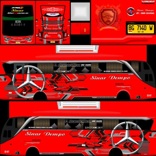 Livery Bussid Sinar Dempo Sadewa SHD Ori JB3