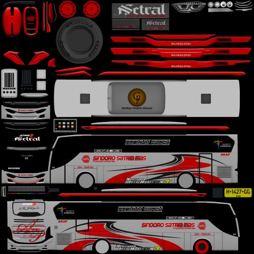 Mod & Livery Bussid Sindoro Satria Mas XHD to JB3