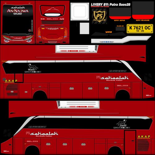 Mod & Livery Bussid Sahaalah SHD Ori An-Najwa