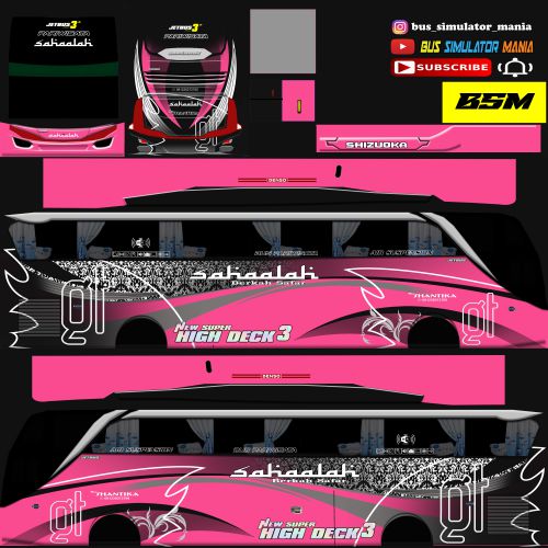 Mod & Livery Bussid Sahaalah SHD Ori Shizouka