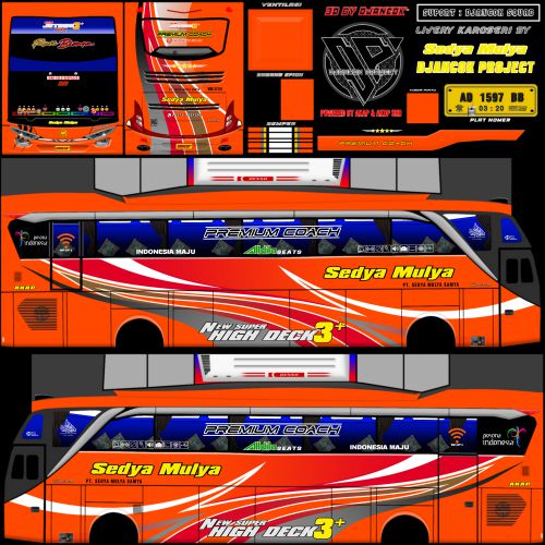Mod & Livery Bussid Sedya Mulya SHD