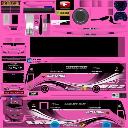 Mod & Livery Bussid RJB Trans JB3 Hino Ajengan