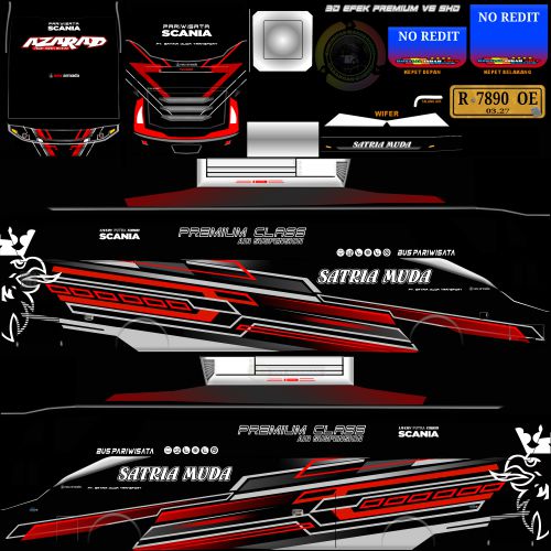 Mod & Livery Bussid Satria Muda SHD Evolander