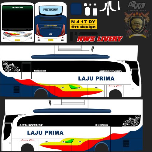 Livery Bussid Laju Prima JBHD Ori