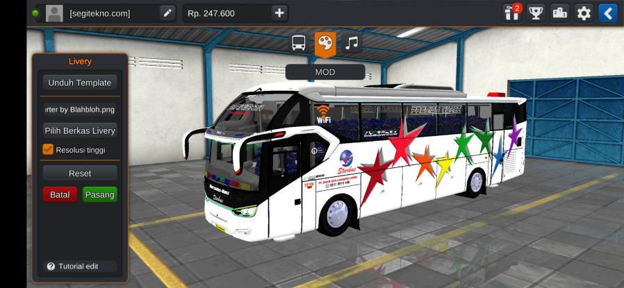 Mod & Livery Bussid Starbus SR2 Transporter