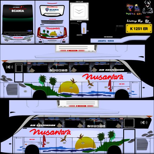 Livery Bussid Nusantara SHD