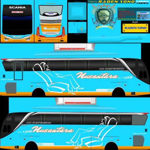 Livery Bussid Nusantara SHD Ori