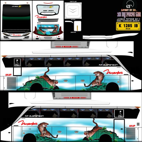 Livery Bussid Nusantara Jetbus 3+